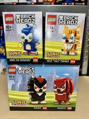 LEGO  BrickHeadz Sonic the Hedgehog Komplettset 40627, 40628, 40672 Neu