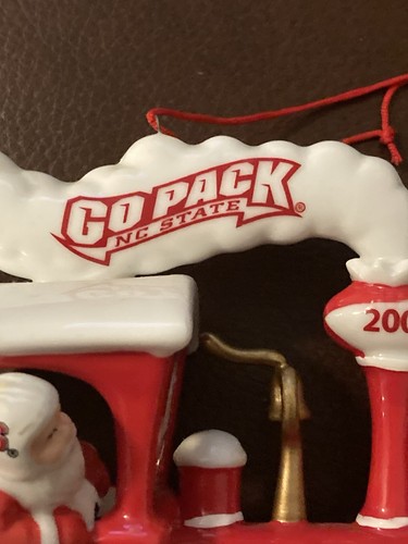 Rare Danbury Mint North Carolina State University NC State Wolfpack Ornament - Picture 2 of 8