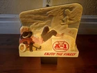 Rare Vintage A-1 Beer Lighted Cash Register Display Sign Lon Megargee Cowboy Art