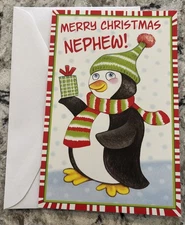 Merry Christmas NEPHEW Special Thoughtful 5”x7.75" Stockwell Greeting Card