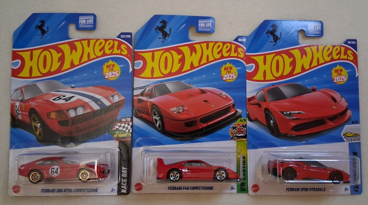 ホットウィール(3点) フェラーリ SF90、F40、365GTB4 ホットウィール(3点) フェラーリ SF90、F40、365GTB4 - メルカリ