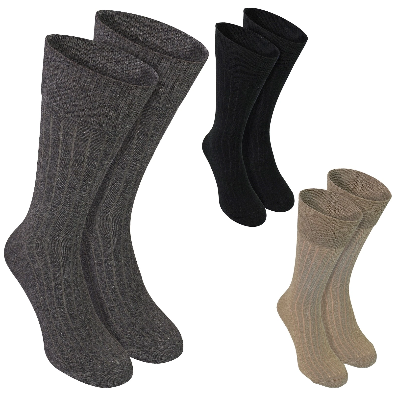 Steven - Mens Organic Cotton Camel Wool Warm Socks