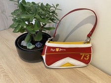 Borsa a mano donna Pepe Jeans retrò Y2K tracolla ecopelle rosso bianco giallo