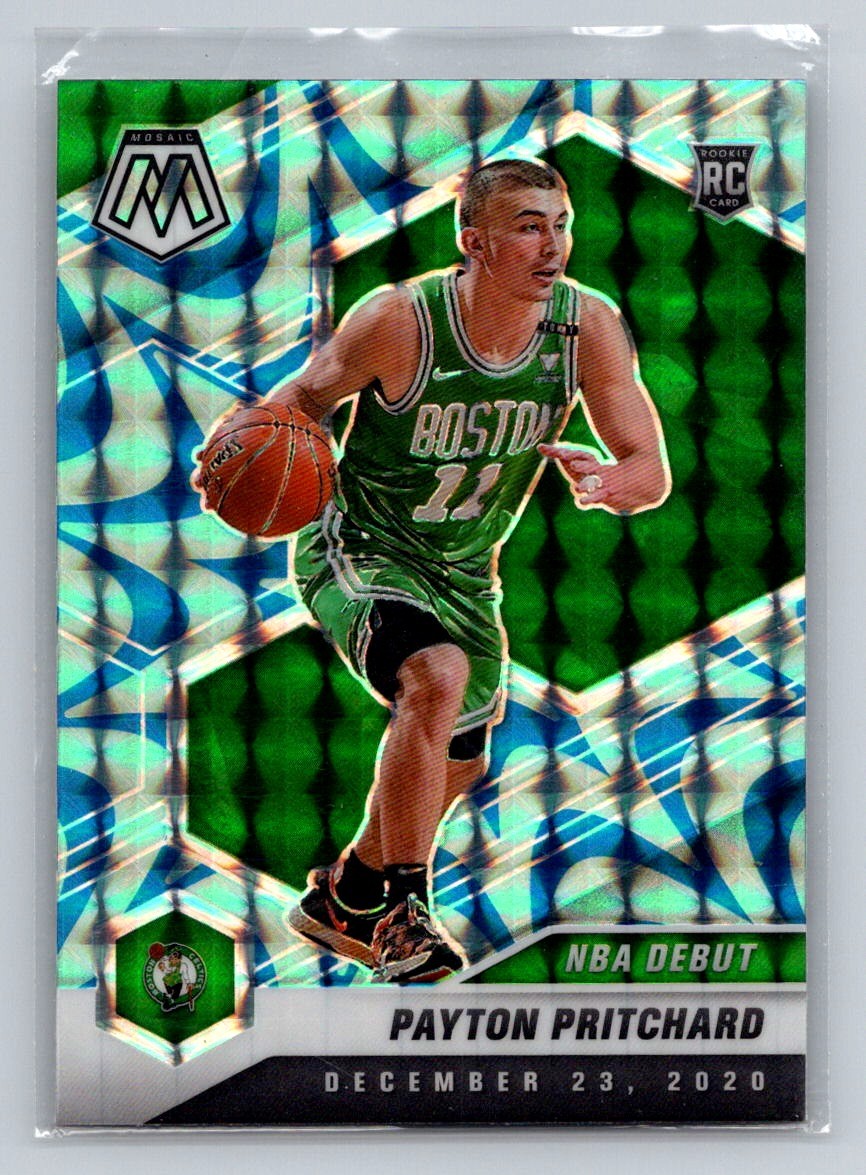 Payton Pritchard 2020-21 Panini Mosaic Reactive Blue RC #269 Basketball