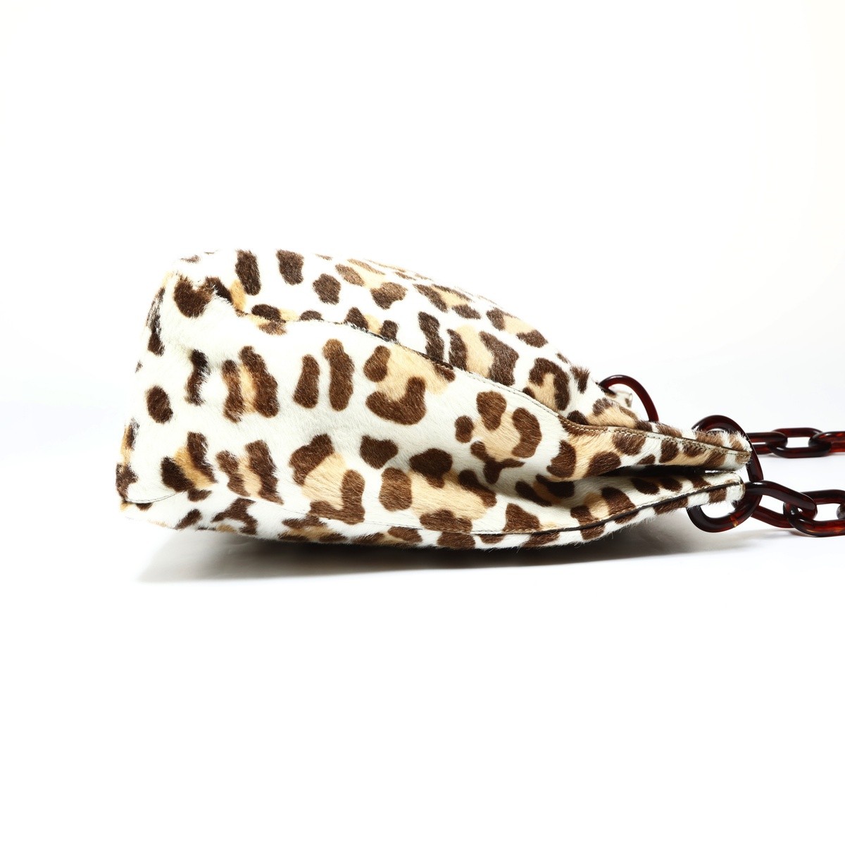 Authentic PRADA Harako Leopard Chain Shoulder Bag… - image 4