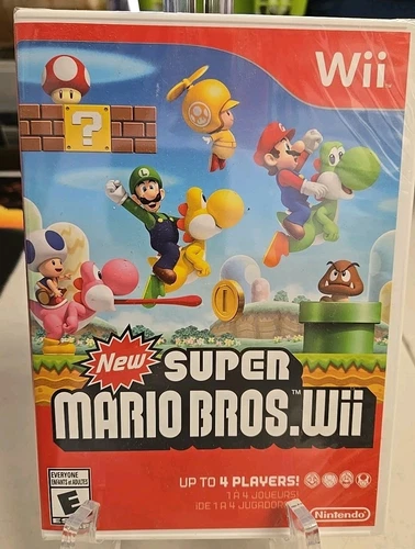 New Super Mario Bros. Wii (Nintendo Wii, 2009). Brand New & Factory Sealed.