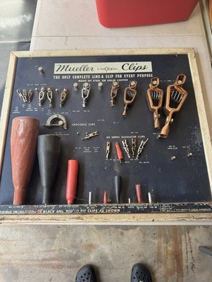 Vintage Mueller Electric Point-of-Sale Advertising Display Nice Rare Cool