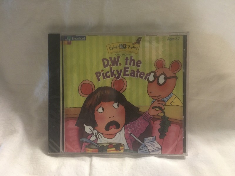 Living Books, Marc Brown; D.W., THE PICKY EATER, DVD💿 (1998)