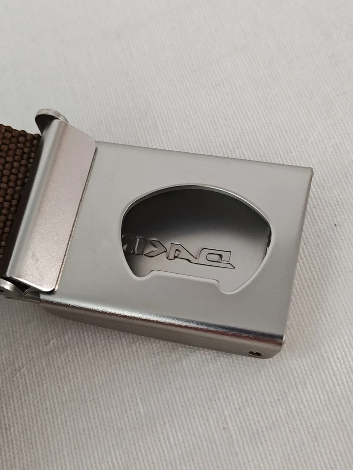 DAKINE RAIL BELT 帆布棕色可调节开瓶器总计 30 英寸! — 第 3/4 张图片