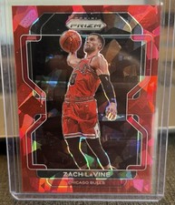 2021-22 Panini Prizm Zach LaVine #107 Red Ice Prizm Chicago Bulls