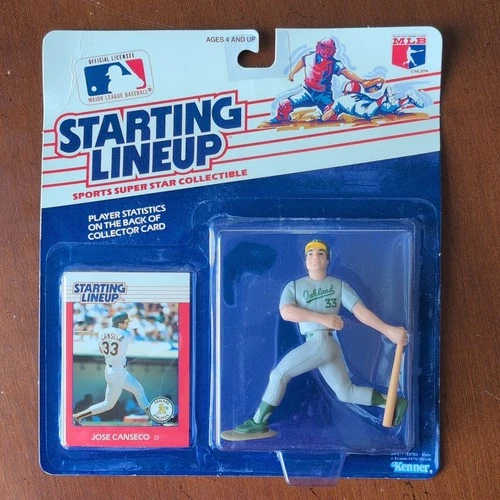 Kenner Starting Lineup Jose Canseco MLB Figure with Collector Card 1988