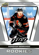 DONOVAN SEBRANGO RC SP 2025-26 Upper Deck MVP Silver Script #229 ROOKI ID:145674