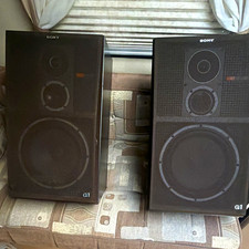 Sony SS-G1 mk 2 Bookshelf Speaker Pair 2.0 65W RMS 8Ω Wired Banana Black