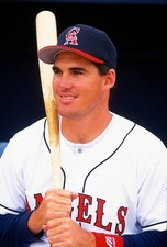 Tim Salmon California Angles poses for this portrait prior to MLB - Old Photo 1