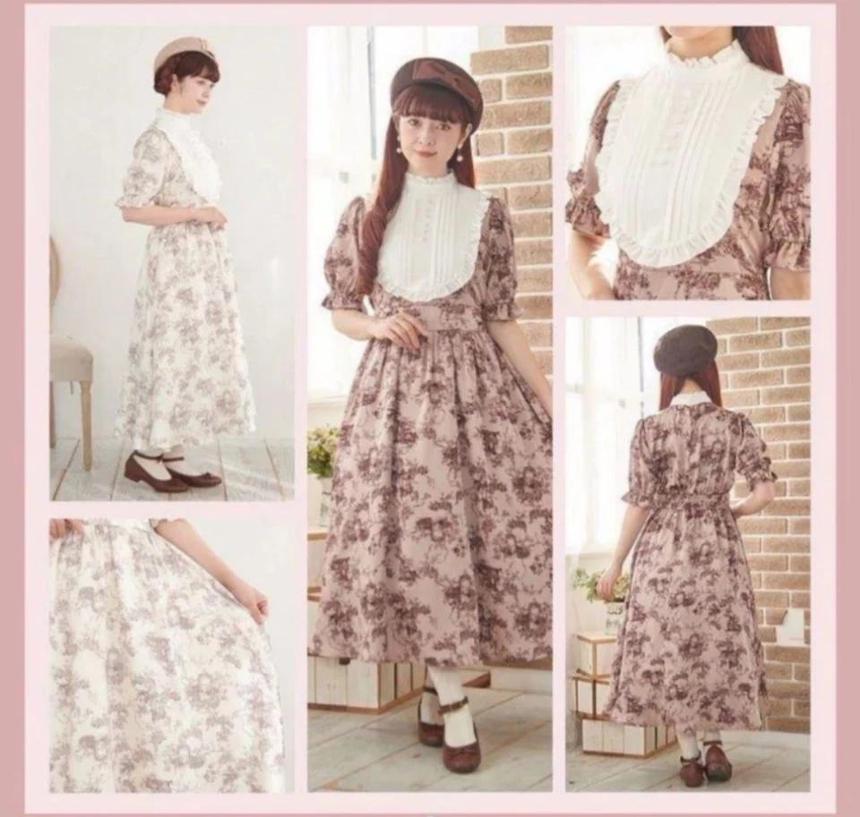 m♡petit by misako Vestido Lolita Clásico Rosa Moda Japonesa Foto 2 de 4