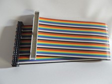 1 ft 50-Pin 2x25 Male to Female 2.54mm-Pitch IDC Flat Ribbon Cable