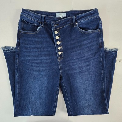 Risen jeans RDP5319X button fly denim 1XL womens 6173 straight