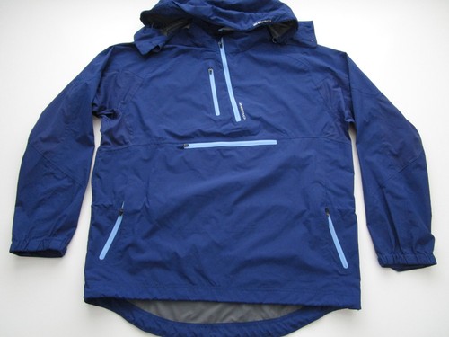 Mens Large Zero Restriction Jacket Tour Series hooded blue shell waterproof golf