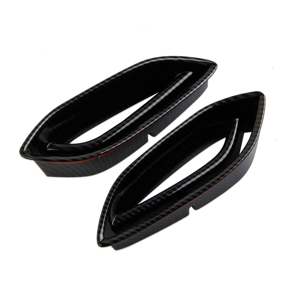 Tampa de acabamento de ventilação lateral para parachoque dianteiro externo estilo fibra de carbono para Acura MDX - Imagem 3 de 4