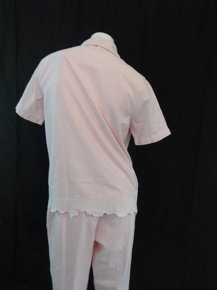 STUDIO WORKS MUJER ROSA ALGODÓN VERANO TOP Y PANTALÓN A JUEGO TALLA M Foto 4 de 4