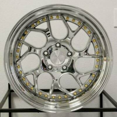 18x8.5 / 18x9.5 5x100 +35 Vacuum Chrome Aodhan DS01 Wheels 18 Inch