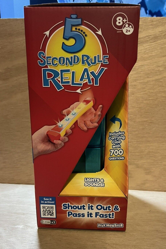 NWST! 5 Second Rule Relay Game Play Monsters Electronic Baton Shout! & Pass It!
