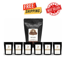 Best Sellers Premium Ground Coffee (6 Sample Pack) - By Relax Mode-2oz Per Pack