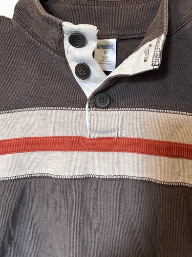 EUC Boys Gymboree Striped 3 Button Sweater, Size 5/6 - Picture 2 of 5