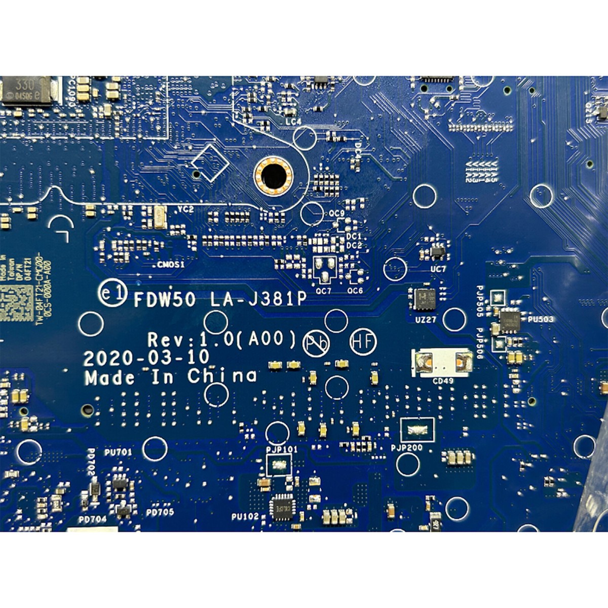 For Dell Latitude 5410 5510 Motherboard SRGKX i5-10310U LA