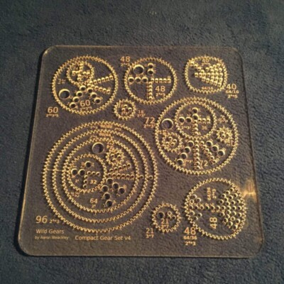 Wild Gears Compact Set by Aaron Bleakley - Spirographs for Grown Ups!