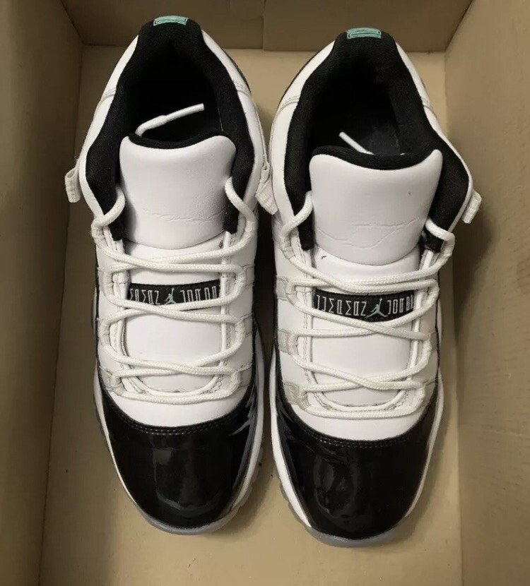 Air Jordan 11 Low Retro Emerald Green White 2017 Size 7 | eBay