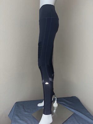 ALO Yoga High Waist Moto Legging Womens Size Small Gray Athletic