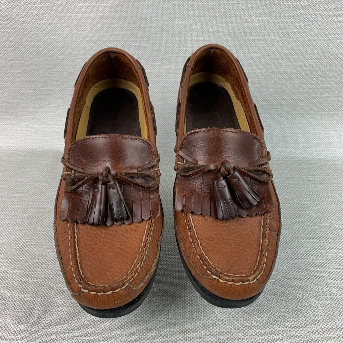 Sperry Top-Sider Brown Leather Tassel Loafers Kiltie Dress Shoes Size 10 Sperry Top-Sider Brown Leather Kiltie Tassel Loafer Boat  main image 3