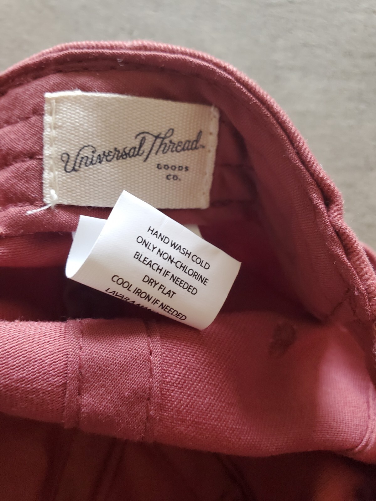 Solid Blank Salmon Color Adjustable Hat Cap 522 - image 3