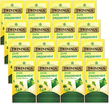 Twinings Pure Peppermint Tea Bags - Individually Wrapped Herbal Sachets - Natura