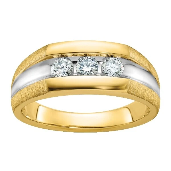 Anillos De Oro Amarillo Blanco para hombres