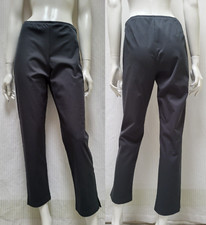 EILEEN FISHER Organic Cotton Stretch Twill Slim Ankle Pant Side Zip - Size XS