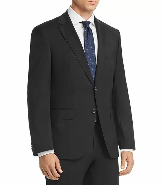 Hugo Boss Mens Regular Fit Wool Sport Coat Black Suit Jacket Blazer 46r For Sale Online Ebay