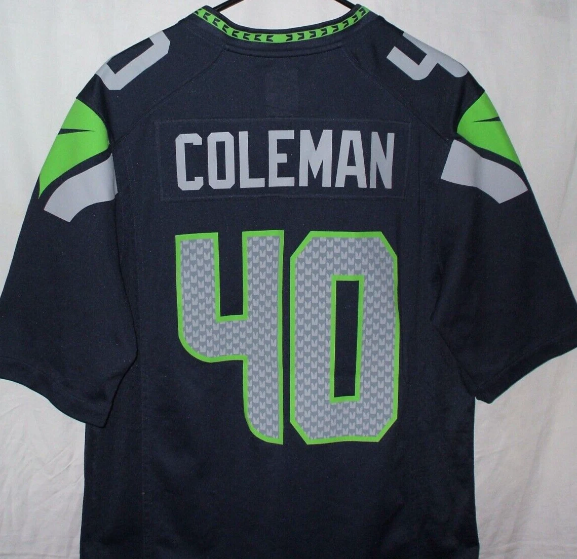 Nike On Field Seattle Seahawks Coleman 40 Jersey Size M NFL Players