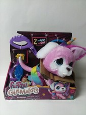 FurReal Glamalots PINK RAINBOW PUPPY Interactive Plush Toy Walks Makes Noise NEW