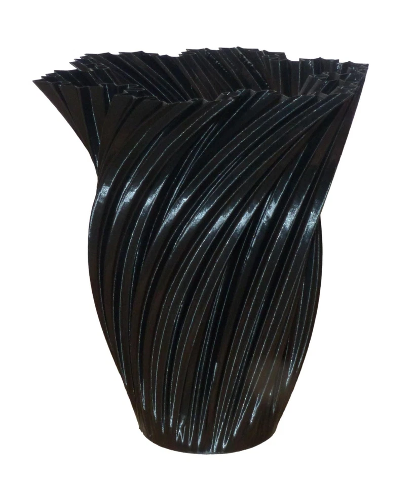 Koch Fractal Vase 3D Printed Vase, Dry Flower, Ornamental, Decorative Swirl Vase