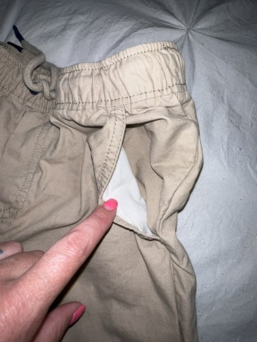 Tommy Bahama Kids Boys Khaki Tan Shorts Elastic Waist Pockets Size Medium M 7/8 - Picture 5 of 7