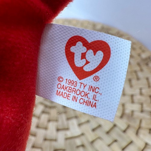 Ty Beanie Baby 1993 Pinchers der rote Hummer Plüsch Stofftier - Bild 2 von 3