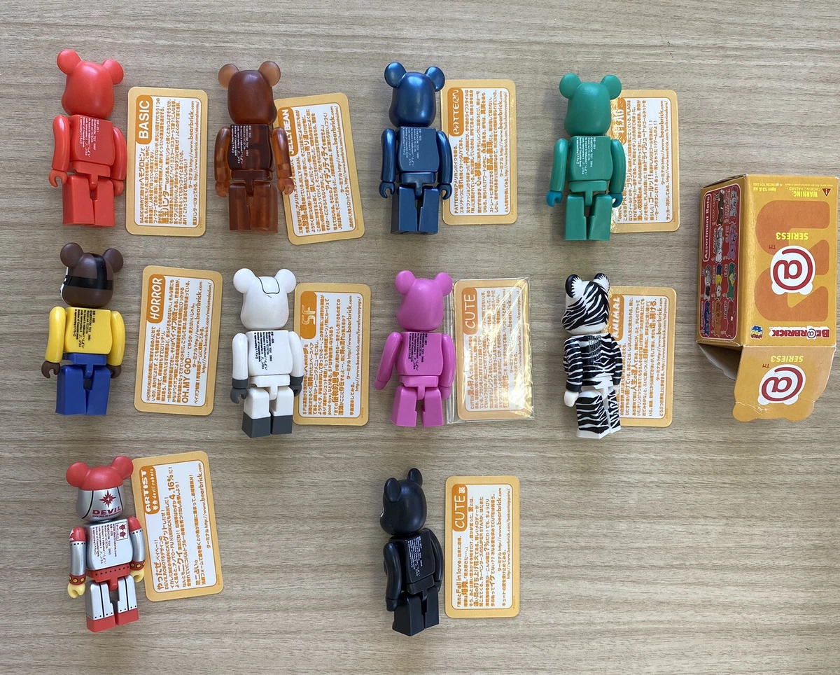 BE@RBRICK MEDICOM TOY Series 3 100% Rare Set Lot of 10 Bulk Sale ALL WITH  CARDS