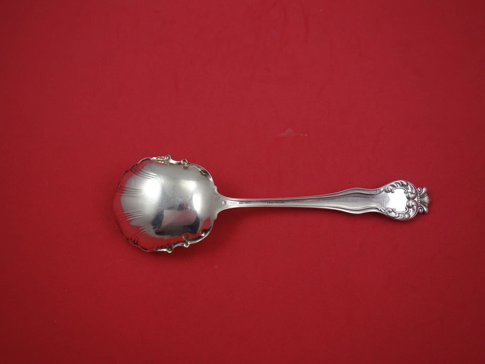 Cuchara acanalada Queen by Mount Vernon/Howard de plata esterlina 8 1/8" Foto 2 de 2