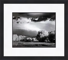 Ansel Adams Autumn Storm Las Trampas NM Custom Framed Print