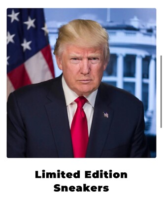 Baskets Trump Sneakers édition Limitée Fight, Noires, Neuves Taille 11 - Numérotées 1015/5000