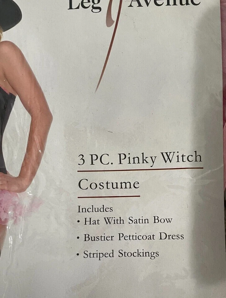 Сексуальная ведьма ноги Avenue костюм со шляпой и чулками, размер S/M, совершенно новый - Изображение 3 из 4