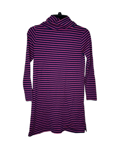 Vineyard Vines Girl's Dress Knit Striped Shift Cowl Neck Long Sleeve Large NWT - Picture 8 of 12