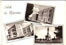 MINERVINO MURGE   B/N  VIAGGIATA  1963 SALUTI VEDUTE